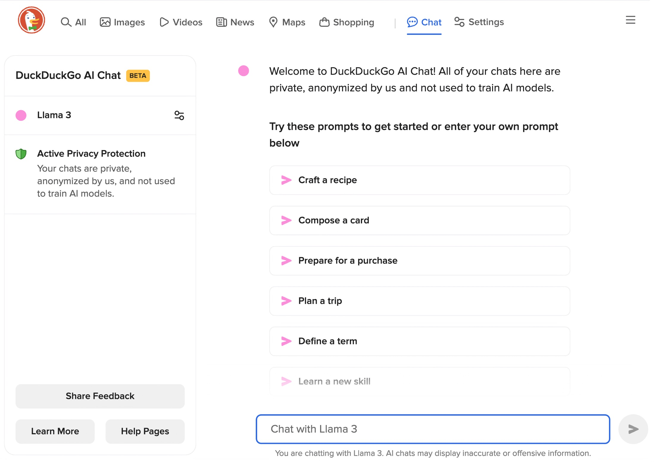 DuckDuckGo Debuts Private AI Chat Platform