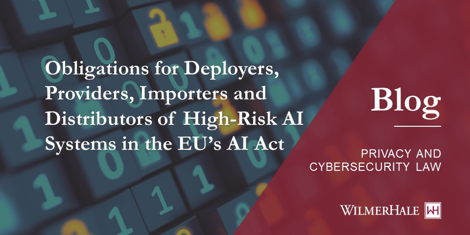 Navigating the EU’s AI Act – Key Obligations for High-Risk Systems