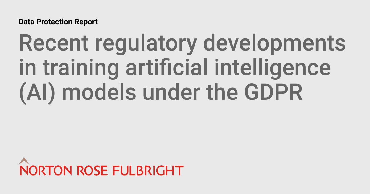 Navigating AI Training and GDPR Compliance in 2024