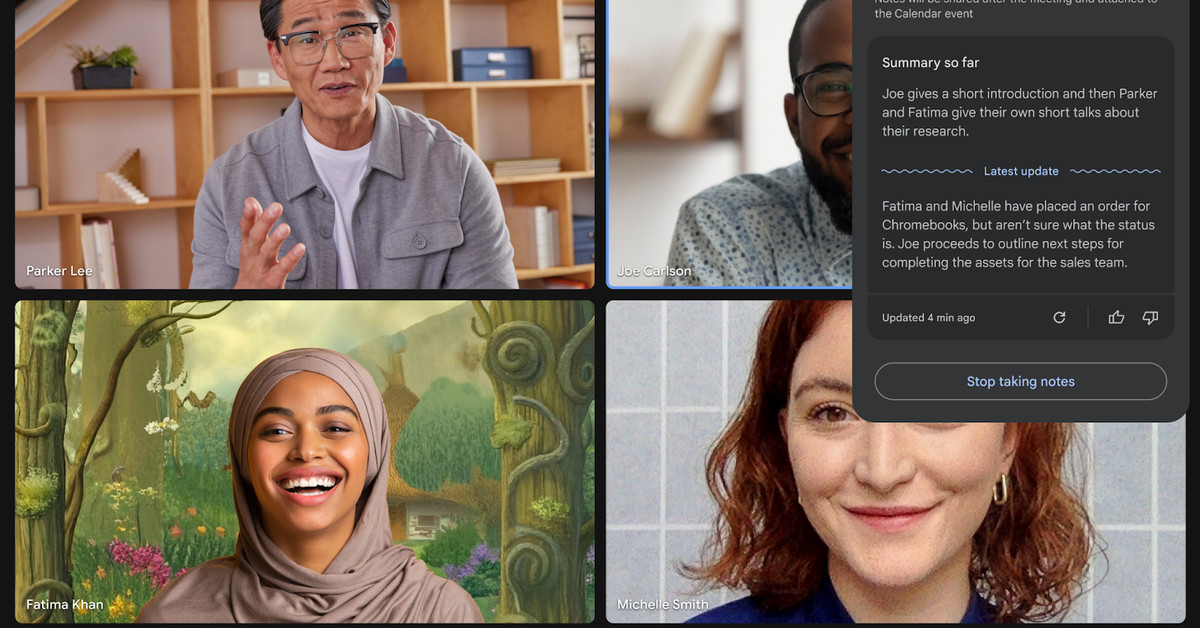 Google Meet’s AI Takes Notes for You