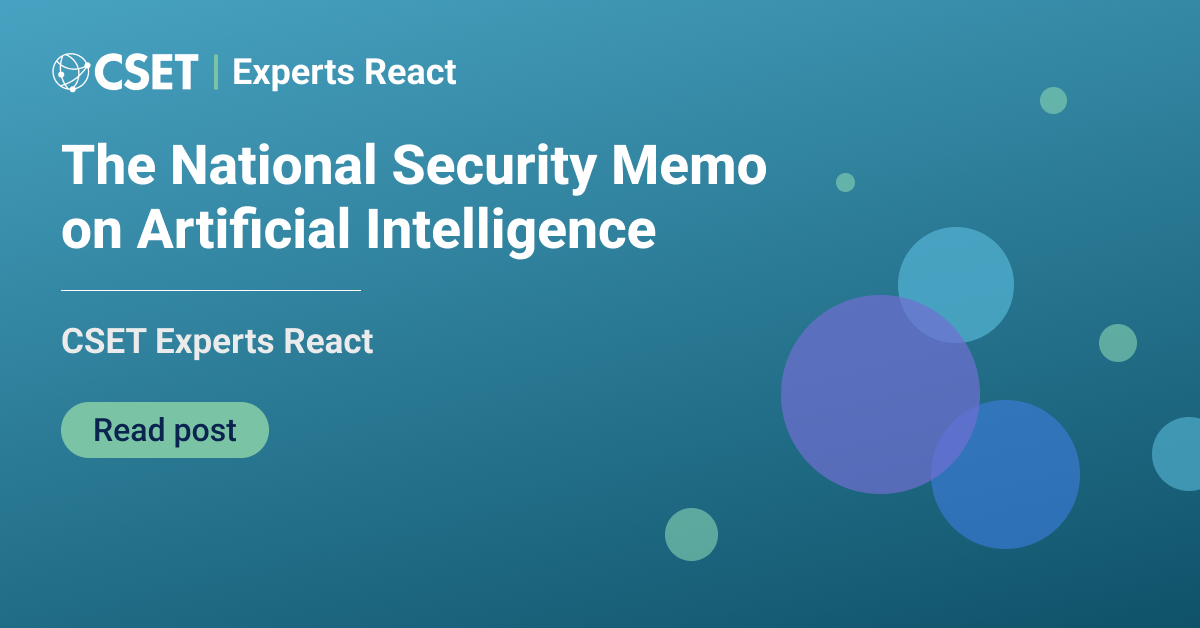 First-Ever National Security Memo on AI – A Game Changer for U.S. Defense