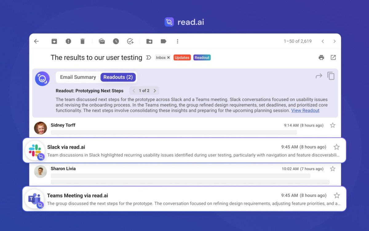 Read AI Secures $50 Million to Enhance AI Bot Features and Integrations