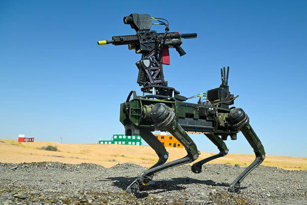 Armed Robot Dogs – The Future of Military Counter-Drone Technology