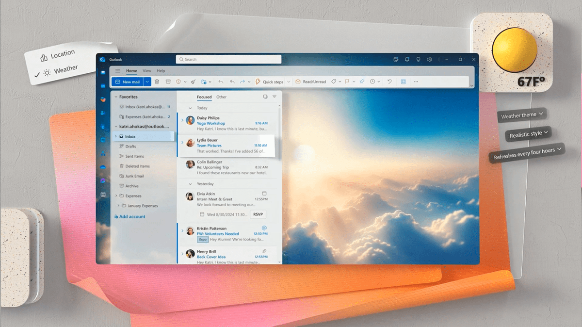 Microsoft Outlook Unveils AI-Powered Themes for Personalization