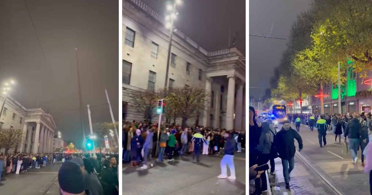 Crowds Gather for a Nonexistent Halloween Parade in Dublin