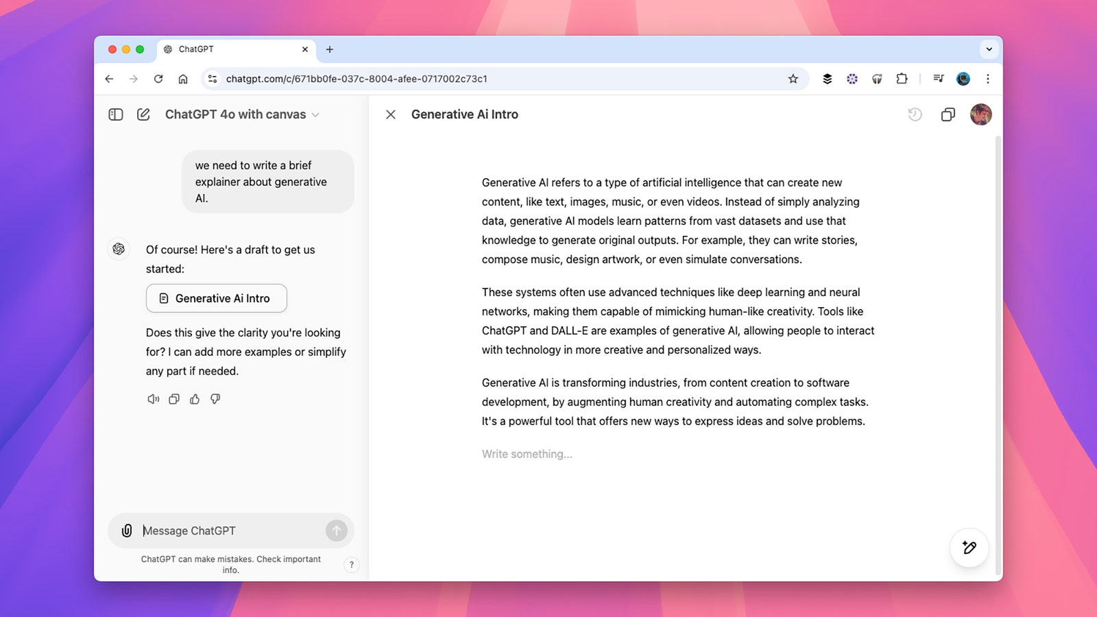 Revolutionizing Collaboration – OpenAI’s New Canvas for ChatGPT