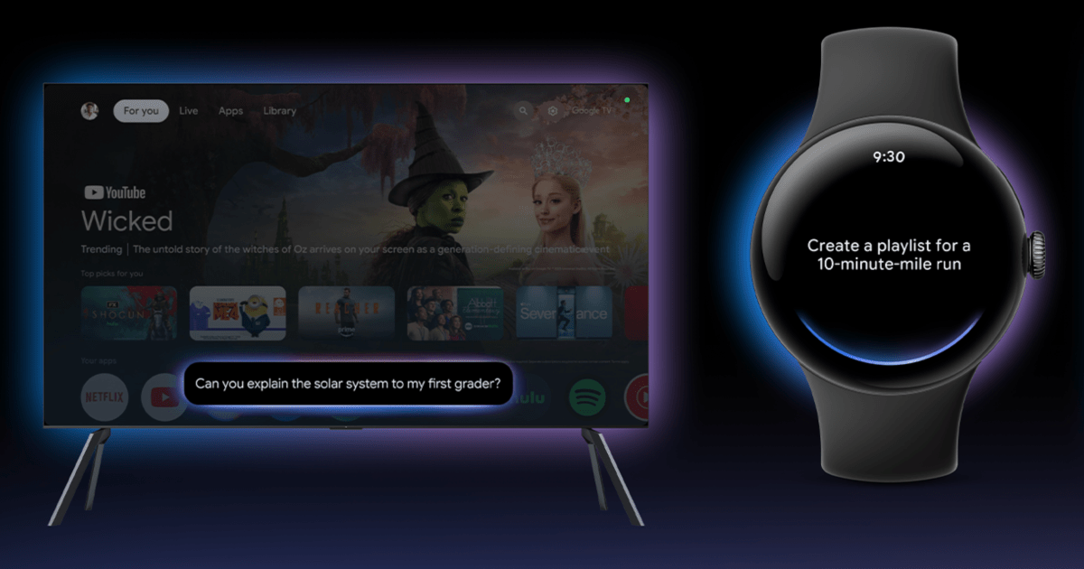 Google Expands Gemini AI to Wear OS and Google TV