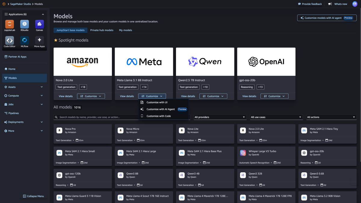 AWS Unveils New Tools for Custom AI Model Development