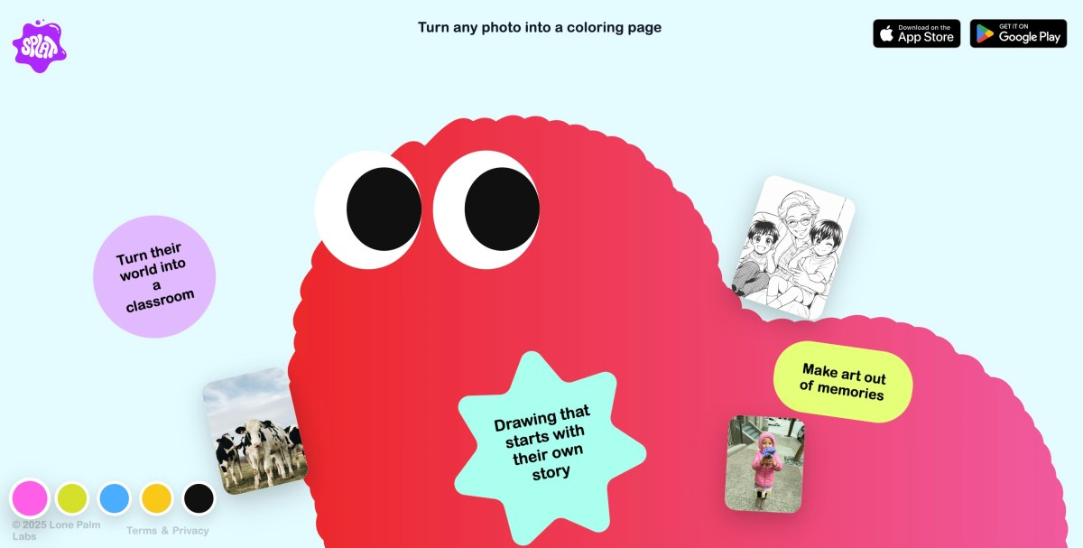 Creative Coloring Fun – Retro’s Splat App Transforms Photos for Kids