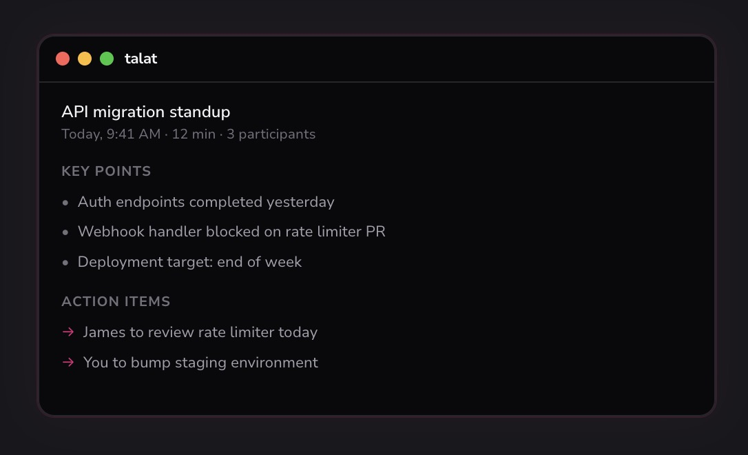 Revolutionizing Note-Taking – Talat Offers Privacy and Control