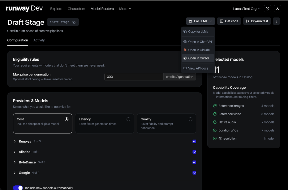 Runway Transforms into Generative Media Infrastructure with New Router